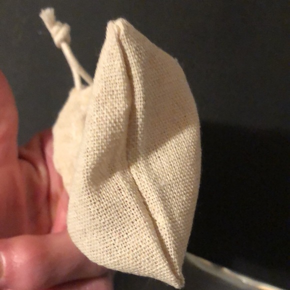 10pc JUTE NOVELTY BAGS with COTTON CORD DRAWSTRING 3”x4” - Picture 4 of 6